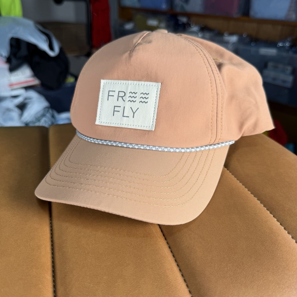 NEW Free Fly Wave 5-Panel Hat Cap Lightweight Outdoor Adjustable Fly Fishing Cap